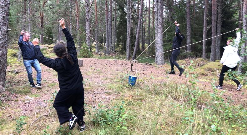 Team work på silverskär