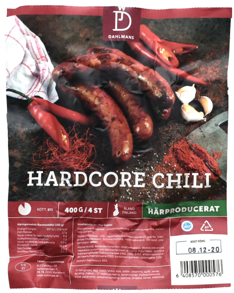 Hardcore Chili förpackning